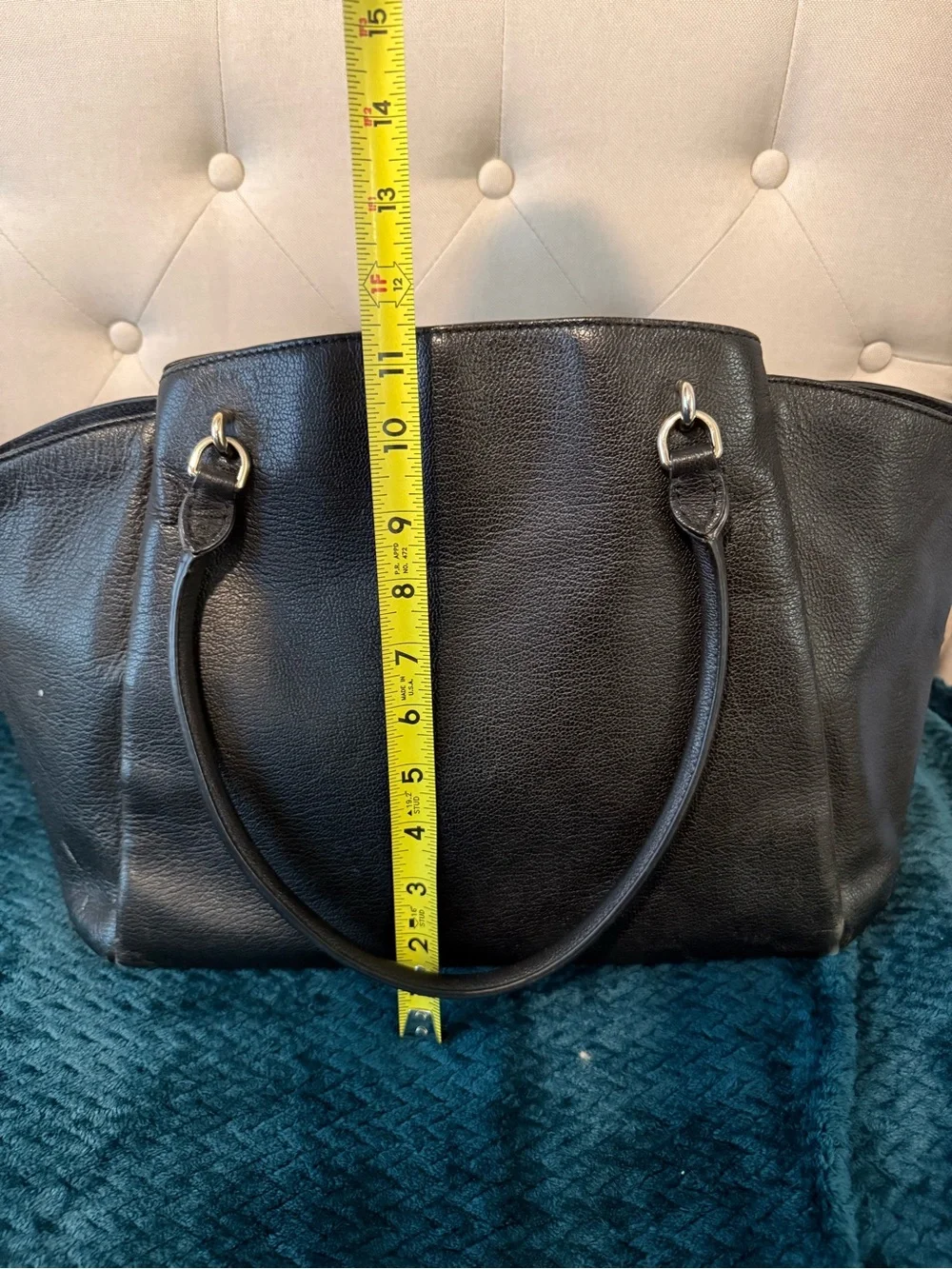 Kate Spade Black Leather Tote Bag - Classic Women's Handbag